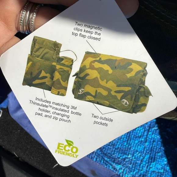 NWT Kalencom New Orleans Camo Diaperbag/Messenger Bag. Daddy Diaper Bag - Picture 14 of 16